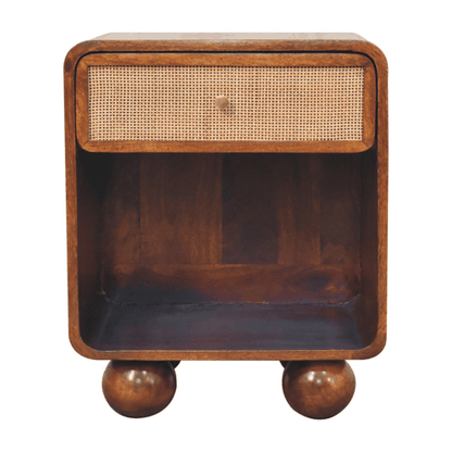 Malibu Rattan Woven 1 Drawer Nightstand