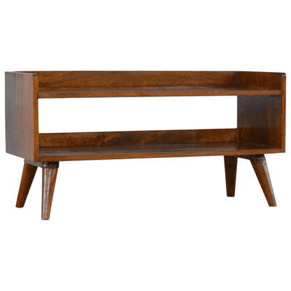 Kennebunk Chestnut Nordic Shoe Storage Bench