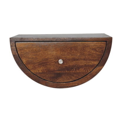 Chestnut Ridge Crescent Floating Nightstand