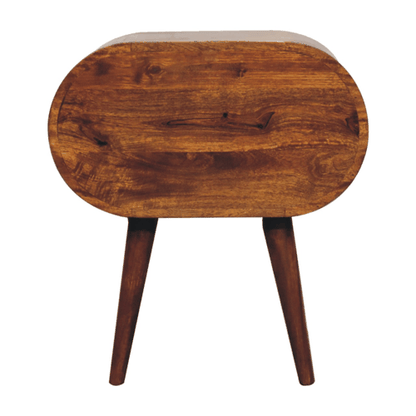 Chestnut Ridge Circular 2 Drawer Nightstand