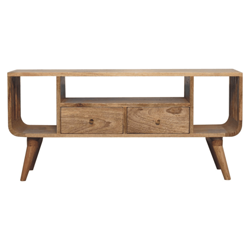 Portland Solid Wood 2 Drawer TV Console