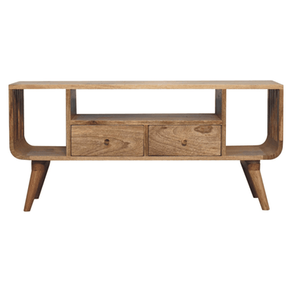 Portland Solid Wood 2 Drawer TV Console