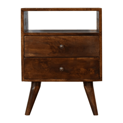 Chestnut Ridge 2 Drawer Wood Nightstand
