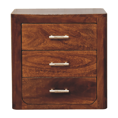 Madison Chestnut 3-Drawer Nightstand