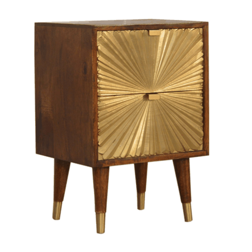 Phoenix Gold Chestnut 2-Drawer Nightstand