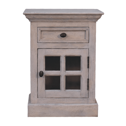 Bodie Wash 1 Drawer Glazed Nightstand