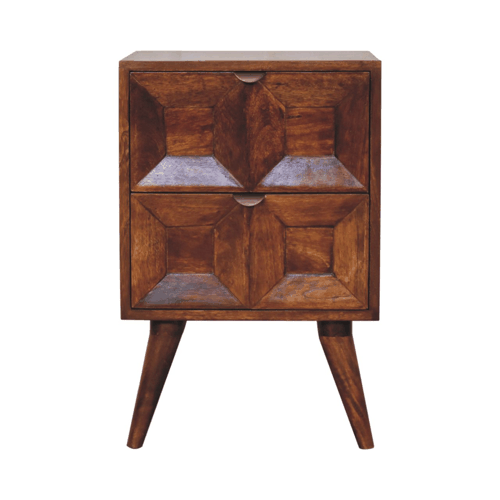 Dakota Chestnut 2-Drawer Nightstand