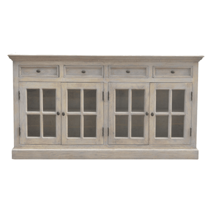 Bodie Wash 4 Door Glazed Sideboard
