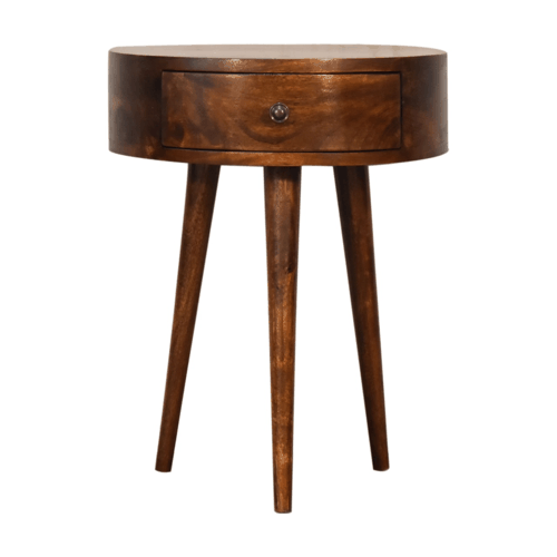 Chestnut Ridge 1 Drawer Semi Circle Nightstand