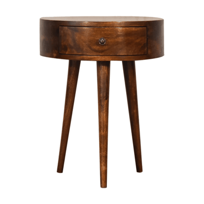 Chestnut Ridge 1 Drawer Semi Circle Nightstand