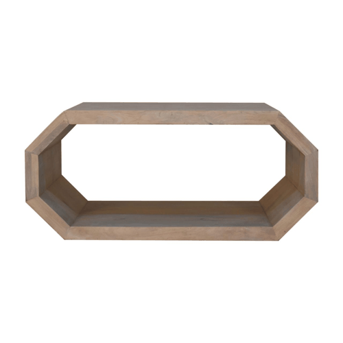Hexagon Solid Timber Geometric Coffee Table
