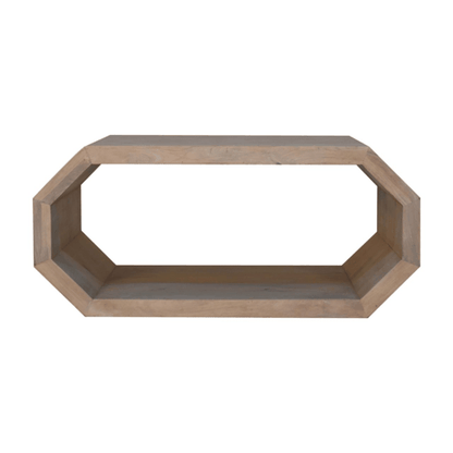 Hexagon Solid Timber Geometric Coffee Table