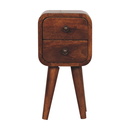 Extra Small Chestnut 2-Drawer Nightstand