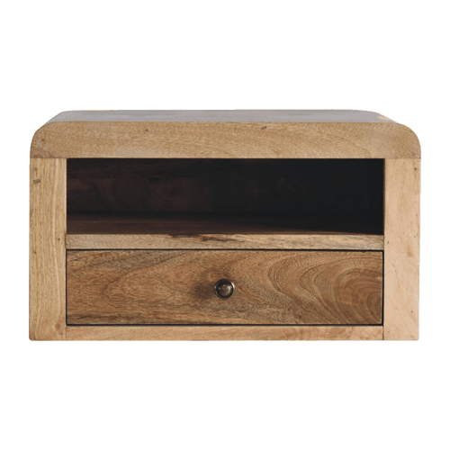 Boulder 1 Drawer Floating Oakish Bedside