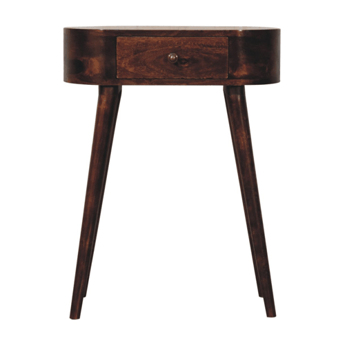 Small Albion Walnut 1 Drawer Slim Console