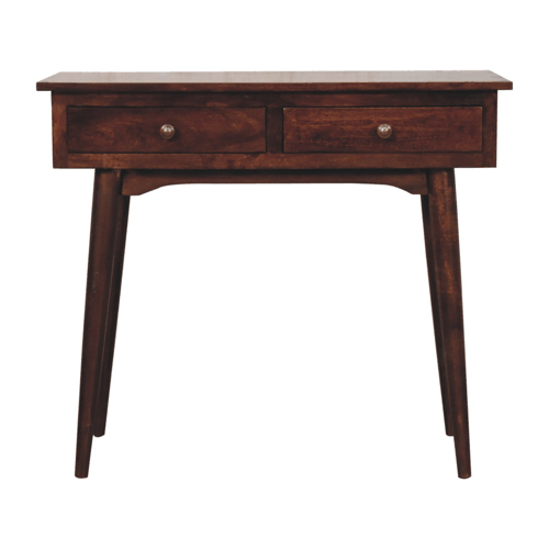 Montecito Walnut 2 Drawer Console Table