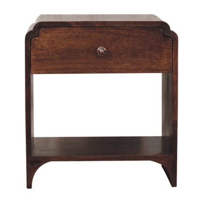 Ashland California Walnut 1-Drawer Bedside