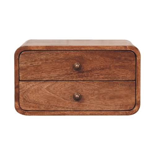 Carmel 2 Drawer Floating Wood Nightstand