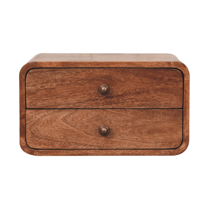 Carmel 2 Drawer Floating Wood Nightstand