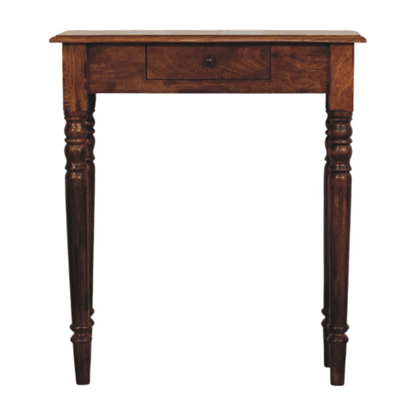 Charleston Chestnut 1 Drawer Turned Console