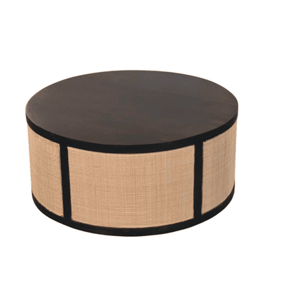 Malibu Rattan Drum Coffee Table