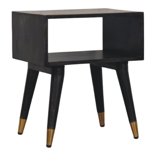 Bellevue Carbon Ash Open Frame Nightstand