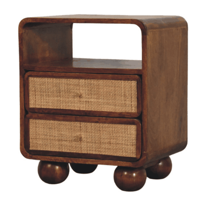 Malibu Rattan 2 Drawer Nightstand