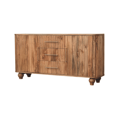 Highland 3 Drawer 2 Door Timber Sideboard