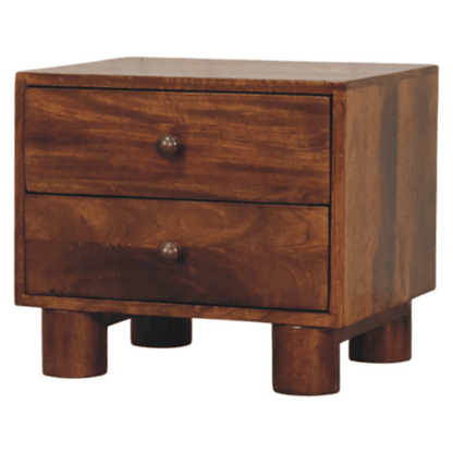 Mendocino Chestnut 2-Drawer Wood Nightstand