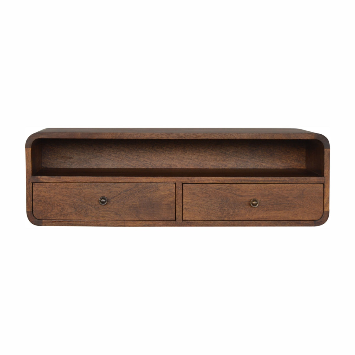 Chestnut Ridge Curved Floating Open Console