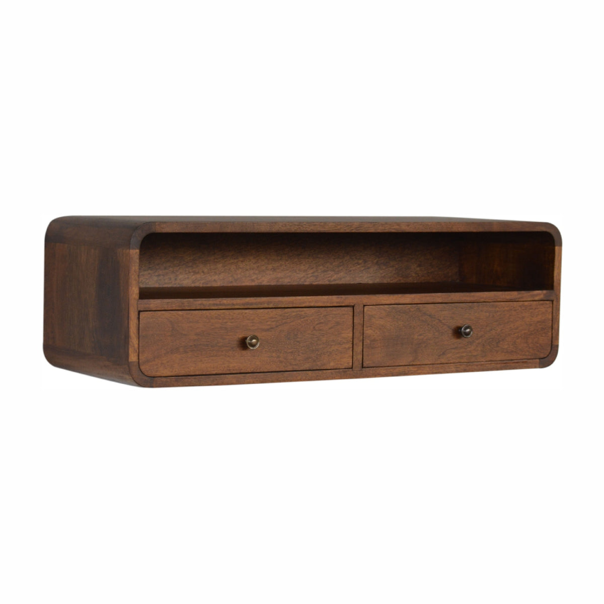 Chestnut Ridge Curved Floating Open Console