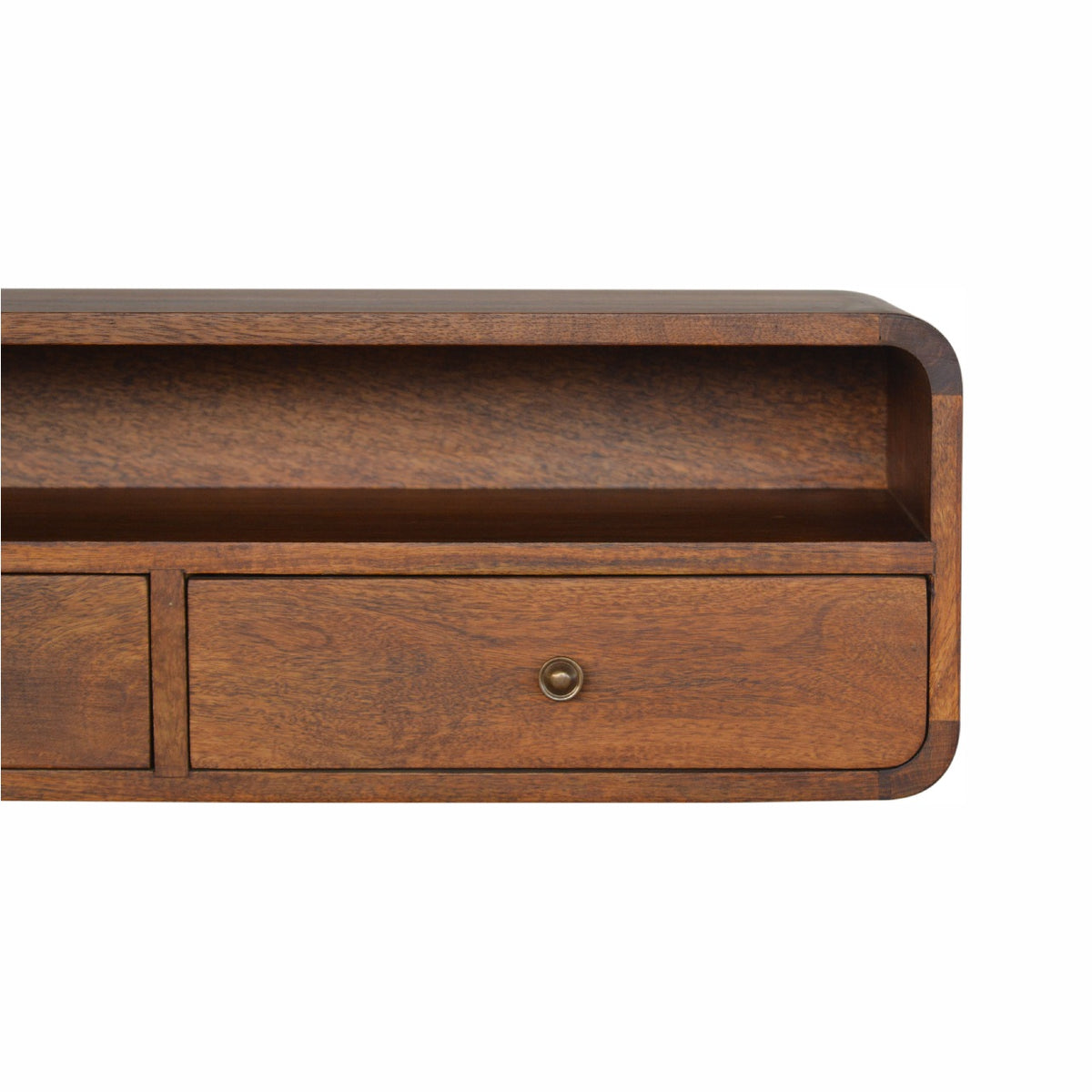 Chestnut Ridge Curved Floating Open Console