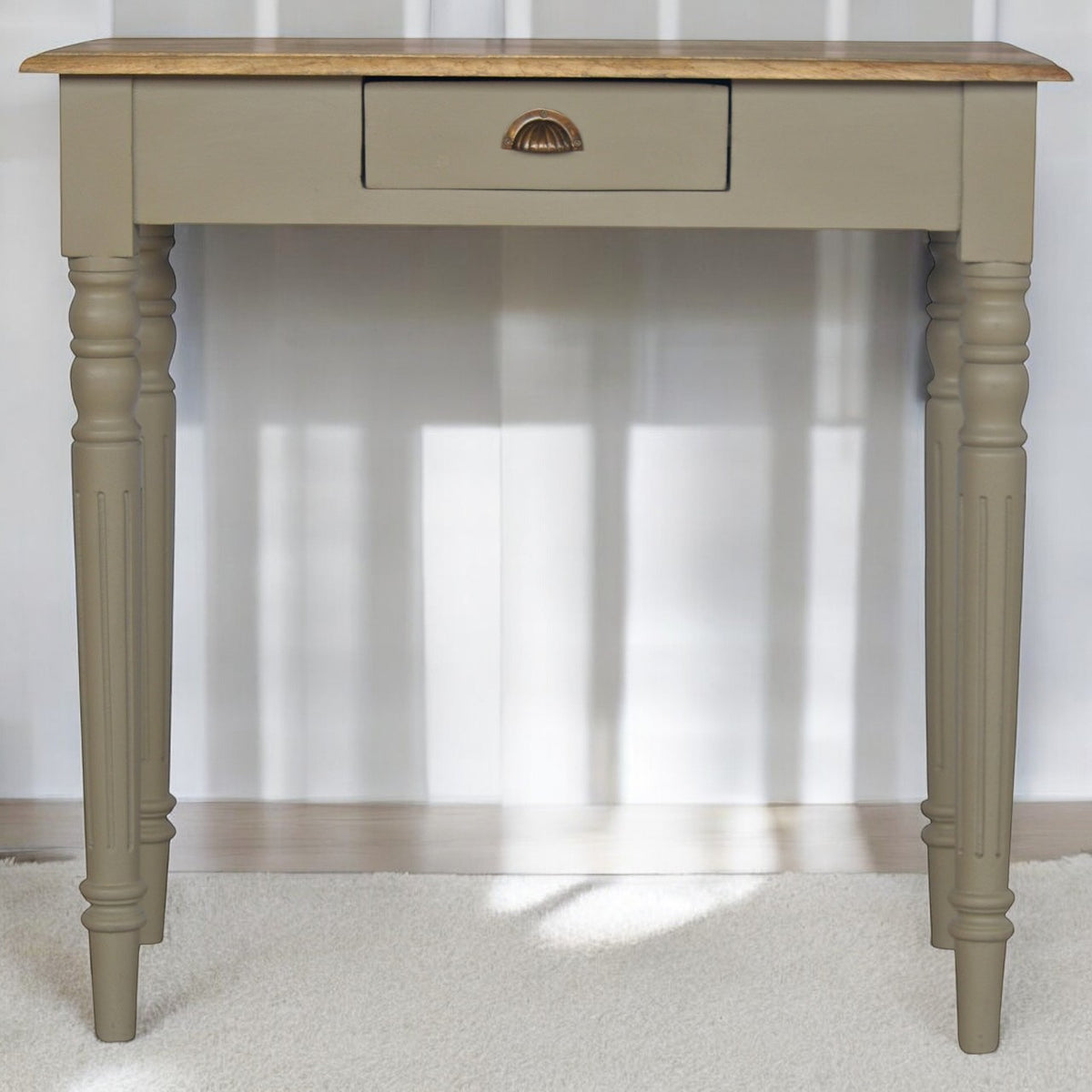 Hand Painted 1 Drawer Timber Writing Desk