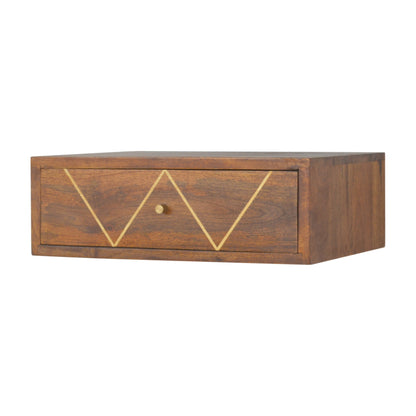 Chestnut Ridge Brass 1 Floating Nightstand
