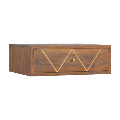 Chestnut Ridge Brass 1 Floating Nightstand