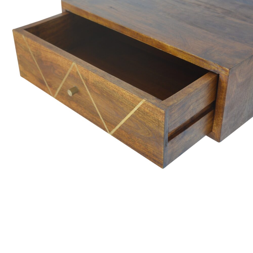 Chestnut Ridge Brass 1 Floating Nightstand