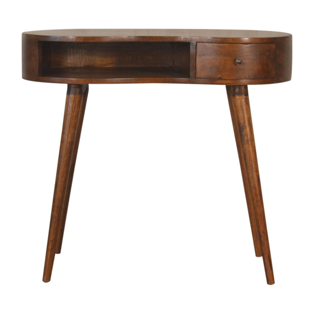 Chestnut Ridge 1 Drawer Rounded Writing Desk