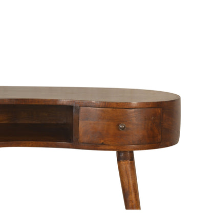 Chestnut Ridge 1 Drawer Rounded Writing Desk