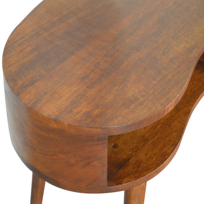 Chestnut Ridge 1 Drawer Rounded Writing Desk