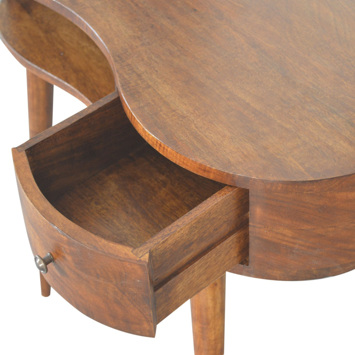 Chestnut Ridge 1 Drawer Rounded Writing Desk