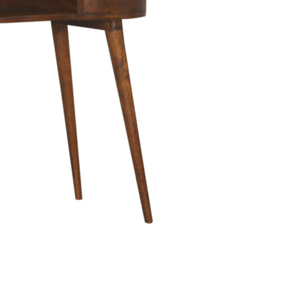 Chestnut Ridge 1 Drawer Rounded Writing Desk