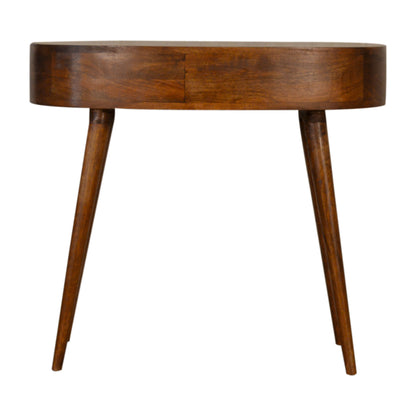 Chestnut Ridge 1 Drawer Rounded Writing Desk