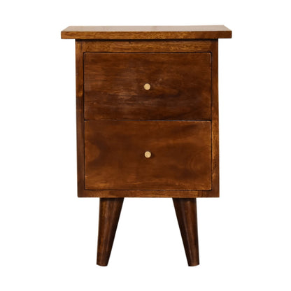 Chestnut Ridge Slimline 2 Drawer Nightstand