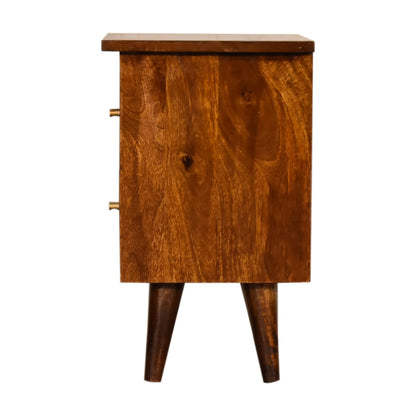Chestnut Ridge Slimline 2 Drawer Nightstand