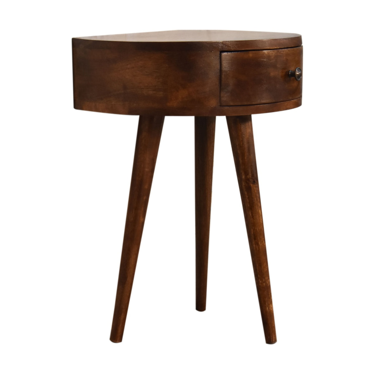 Chestnut Ridge 1 Drawer Semi Circle Nightstand