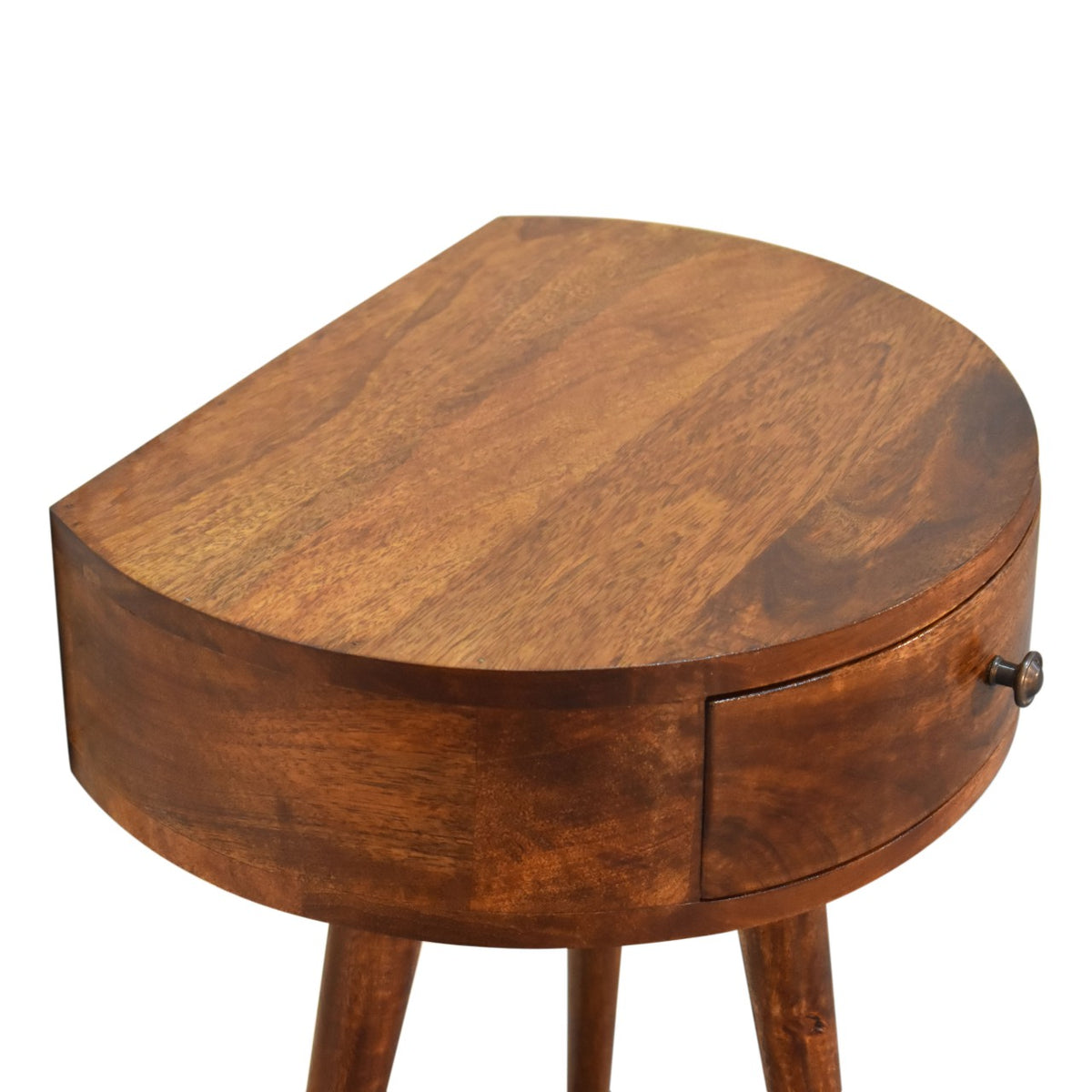 Chestnut Ridge 1 Drawer Semi Circle Nightstand