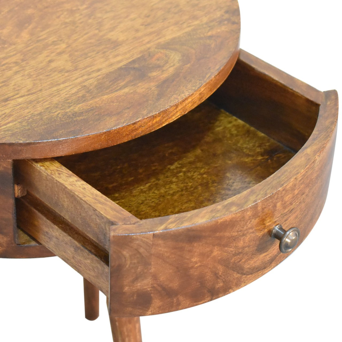 Chestnut Ridge 1 Drawer Semi Circle Nightstand