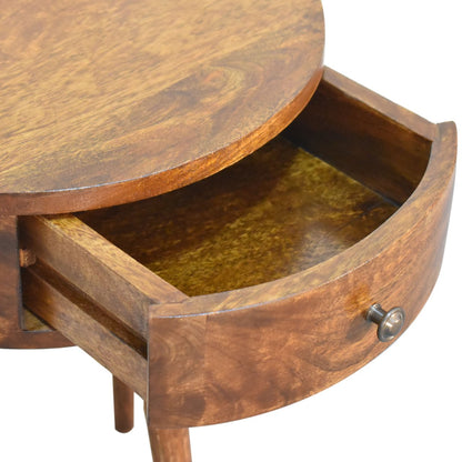 Chestnut Ridge 1 Drawer Semi Circle Nightstand