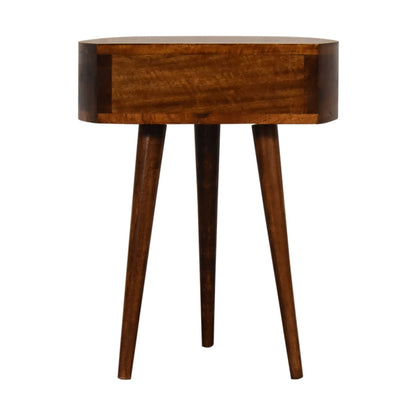 Chestnut Ridge 1 Drawer Semi Circle Nightstand
