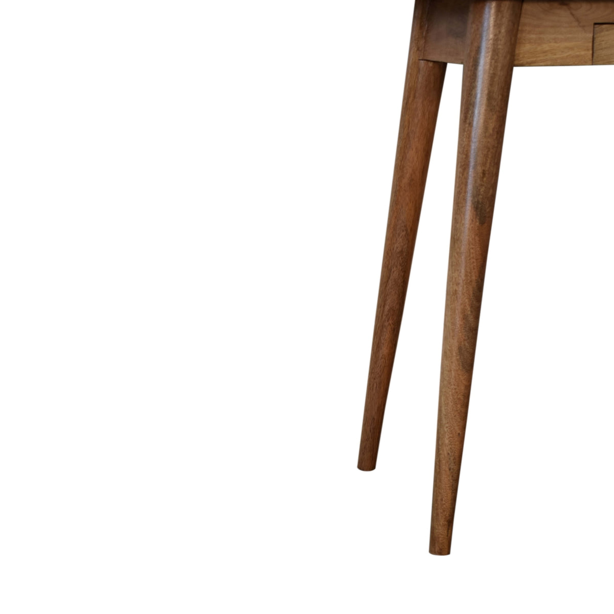 Small Oak Wood 1 Drawer Nordic Study Desk